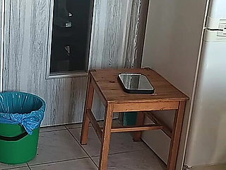 Crazy Couple Having Fun in the Kitchen