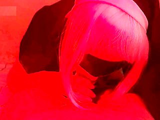 What’s this naughty nun Lunaboom doing on the couch?