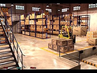 The office wife #2 Simon keeps looking up Stacy's skirt.