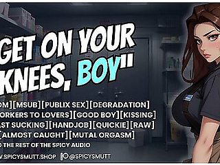 Your Fdom Coworker Makes You Her Good Boy At Work Asmr Audio Roleplay F4m [degradation] [coworkers To Lovers][good Boy][kissing][breast Sucking]