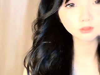 Cute amateur brunette naughty in solo jerking show on camera