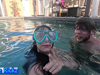 Underwater Suck and Fuck - Crazy Swimming Pool Sex - Steve Rickz, Chloe Kreams