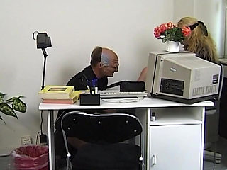 Blindfolded Blonde Slut Fucked by Creepy Masked Stud