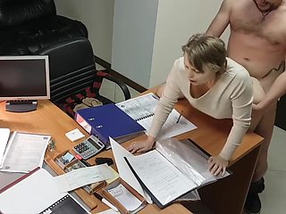 Hot Blonde Secretary Fucked By Boss In Office