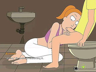 Rick and Morty Family Fuck - Blonde and Ginger sluts get pounded