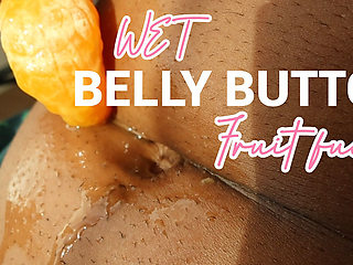 Belly Button Fruit Crushing & Wet Sensory Asmr