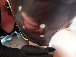 MILF Blowjob with Condom and Cumshot POV