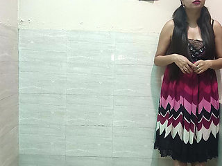 Desi Indian Step Father punishes his young 18+ step daughter after he sees her smoking alone