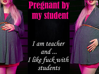 Teacher Is Pregnant by Her Students, She Likes Sex with Them