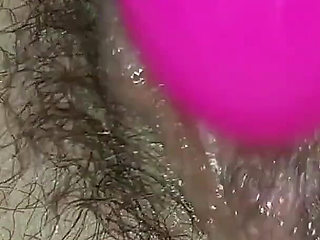 Wet Hairy Pussy Masturbating with Vibrator Close up Amateur Russian Model MILF Ginnagg