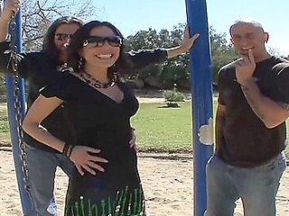 Found Slut On The Playground Swing