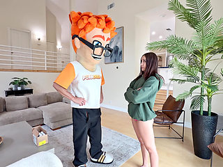 Shaved Petite Mia River Gives Footjob & Takes Facial on PornDudeCasting