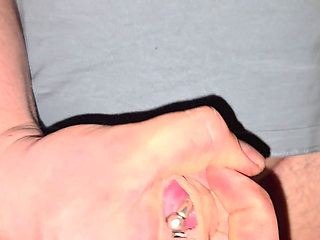 Cum dripping from my piercings
