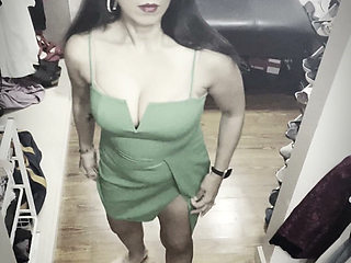Dressing Room Cam That Green Dress