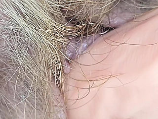 Cum Play with Auntys Hairy Pussy