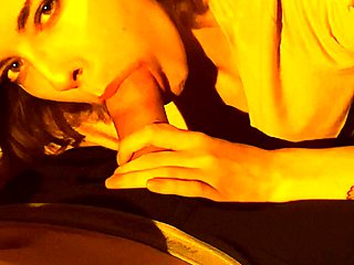 Czech amateur blowjob and fucking POV in public