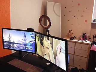 German Step-sister Maria Saint Caught Watching Porn and Seduce to POV Fuck