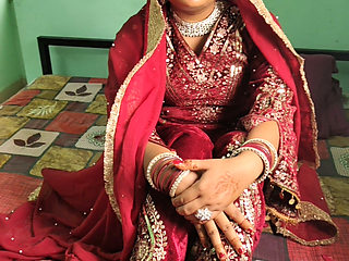 Desi Indian suhagraat sex video MMS, Beautiful indian bride first night Sex hindi Xxxx