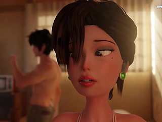 Stepmom Can't Resist To Suck Her Stepson's Cock So She Goes Wild - 3D Realistic