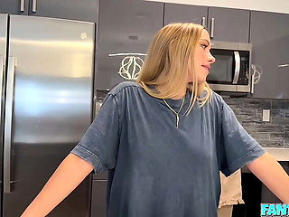 Step Brother Fucks Hot Blonde Girlfriend Khloe Kapri - Amateur Taboo Fantasy POV