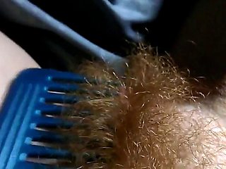 Hairy Amateur Redhead Pussy Masturbation