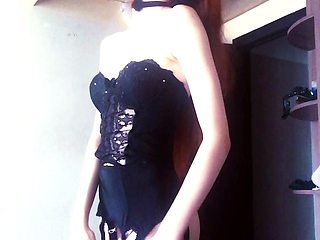 Sexy amateur girl striptease webcam