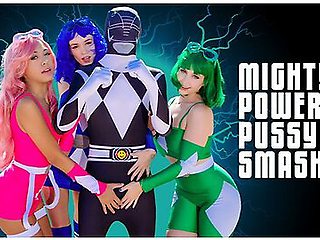 The Mighty Power Pussy Smashers Are Here To Pound Justice Into Every Hole (full Free Cosplay Movie) With Elias Cash, Khloe Kingsley And Laney Grey