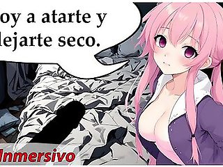 Joi Extreme, A Crazy Girl Ties You Up And Fucks You Non-stop. Hentai Role-playing With Spanish Voice
