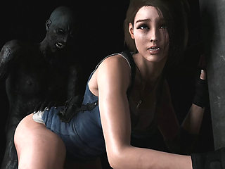 Jill Valentine Fucked Hard By a Monster Cock