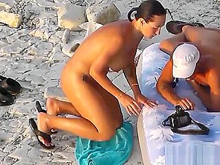 Exchibitionist Nudist Couples CamSpy Beach Voyeur