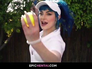 Tennis Match Sparks Steamy Lesbian Double Penetration Threesome