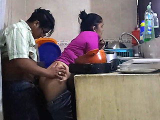Fucking and Sucking with the Employee in the Kitchen