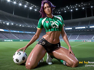Yoruichi Shihouin at Soccer Practice in the Porn Ai Adaptation of Bleach