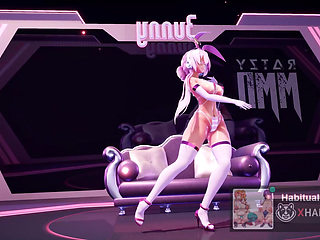 mmd r18 Bunny Style fuck hard cheating wife milf big tits want to fuck hard no cum swallow blowjob 3d hentai