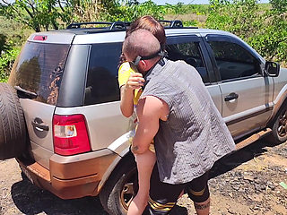 Couple Goes Camping on Halloween and His Wife Ends up Being Fucked by Monster