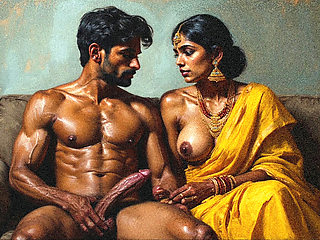 Indian girl with russian model and her boyfriend big massive cock inside indian pussy