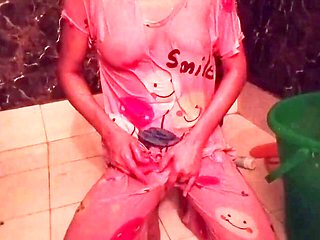 Desi stepsister gets down and dirty in the village