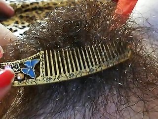 Cutieblonde Hairy Pussy Close Up - Big Clit & Wet Bush Fetish