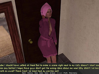 Awam - a Wife and a Stepmother - Sophia Invites Three Movers Into Her House While Half Naked - Part 2