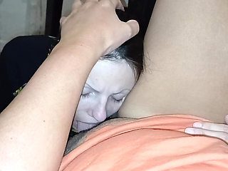 My neighbor licks, sucks, kisses my pussy while her husband takes a shower