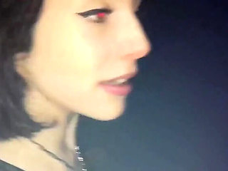 Jessica Glamour Brunette Teen Sucks Cock in Club Toilet Then Gets Ass Fucked Rough at Home