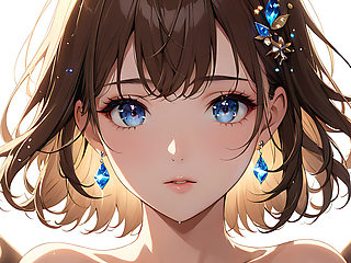 Bokeh Dreams: a Beautiful Young Woman in Floating Lights