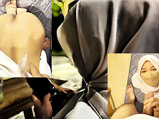 No Bra, No Panties, Just Hijab and Cock