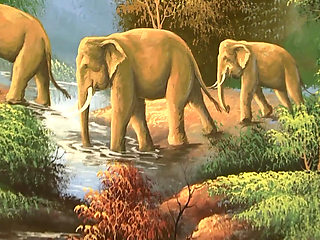 Hot girl sucks different cocks then gets fucked to cumshots in hot gangbang