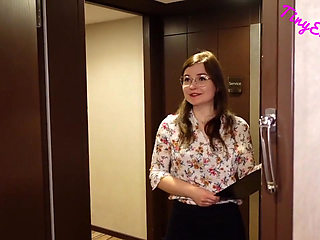 Taken by surprise by hotel guest !! Creampie!!