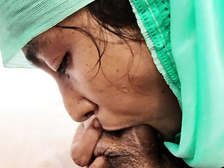 Muslim teen deepthroat queen takes cum in mouth twice - amateur POV blowjob