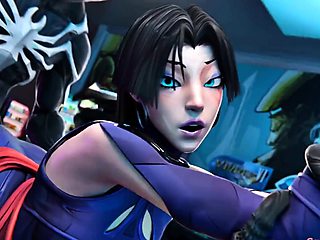 Psylocke Gets Pounded by Monster in Hardcore 3D Action