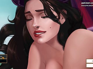 Busty demon cougar gets creampied in the great outdoors - animated adventure