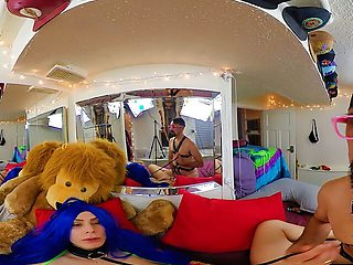 THIS AMAZING WILD BLUE HAIR GIRL 360 NIGHT - BEST VR EXPERIENCE