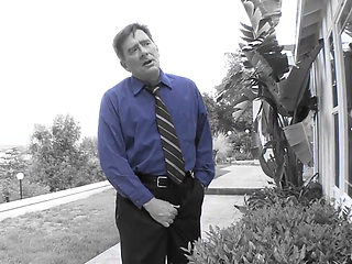 Old pig hits on the hot black friend of his stepdaughter